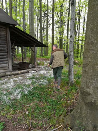 Údržba krmných zařízení – Tichá u Frenštátu pod Radhoštěm, MS Hubert Tichá